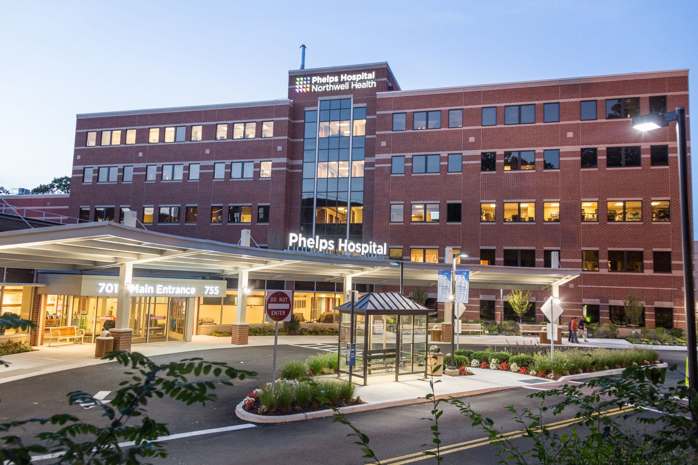 Outside Phelps Hospital